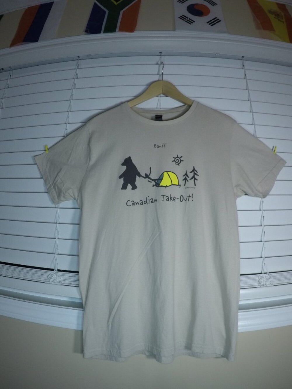 Banff Canadian Take-Out Bear Graphic Tee M